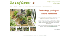 Desktop Screenshot of newleafgardens.com